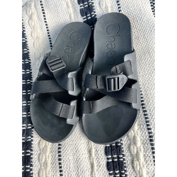 CHACO Mens Chillos Slide Recovery Sandal Black Sz 10 NWOB Travel Water main image 6